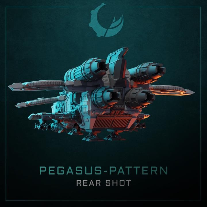 Pegasus-Pattern Heavy Gunship - Sci fi/Modern - Modular - Magnet Ready