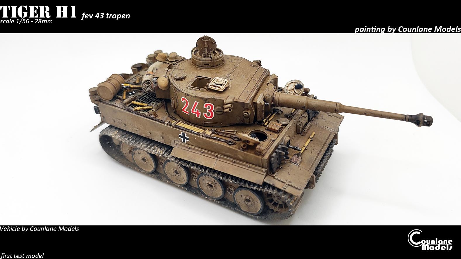 Tiger 1 H1 - February 1943 - Historical - WW2 - 1/56
