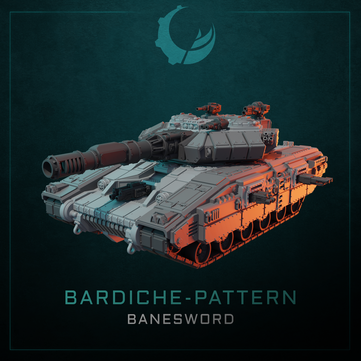 Bardiche-Pattern Super Heavy Tank - Sci fi/Modern - Modular - Magnet Ready