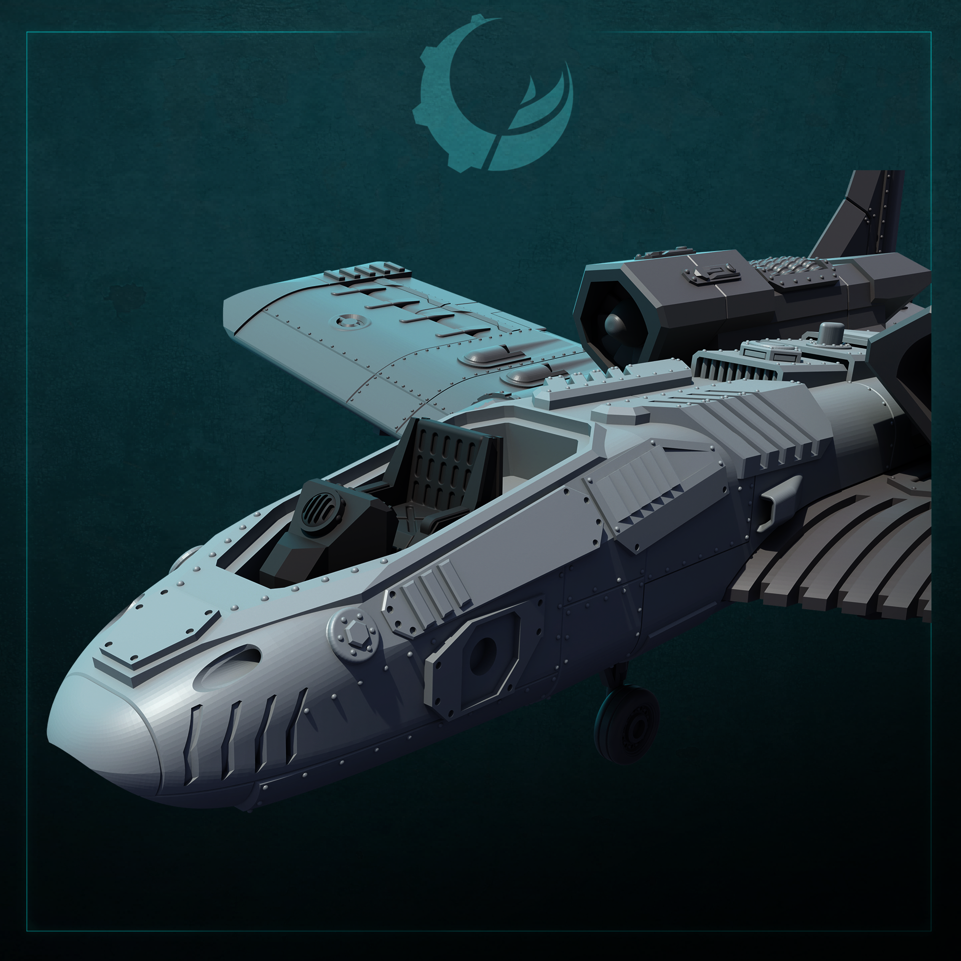 Raiju-Pattern Multi-Role Attack Aircraft - Sci fi/Modern - Modular - Magnet Ready