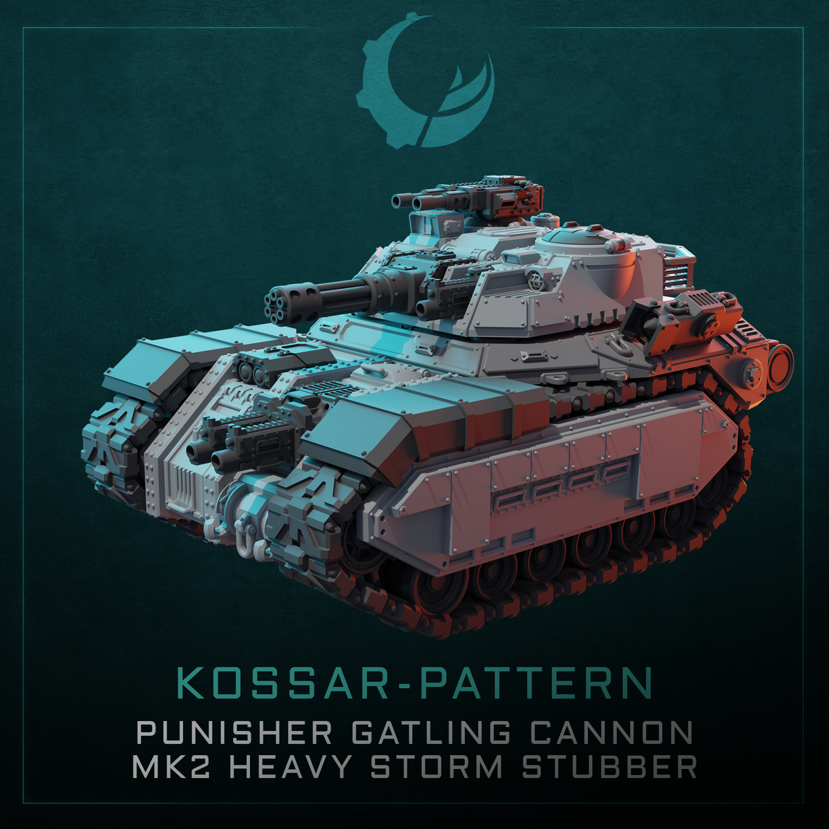 Kossar-Pattern Tank/APC/IFV/TD - Sci fi/Modern - Modular - Magnet Ready