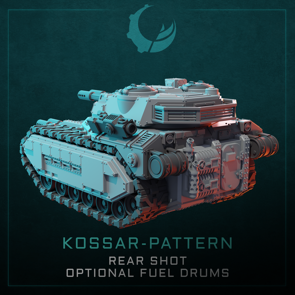 Kossar-Pattern Tank/APC/IFV/TD - Sci fi/Modern - Modular - Magnet Ready