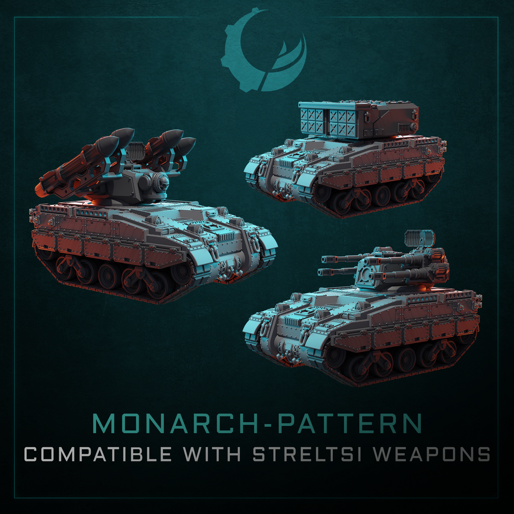Monarch-Patten Self-Propelled Artillery - Sci fi/Modern - Modular - Magnet Ready