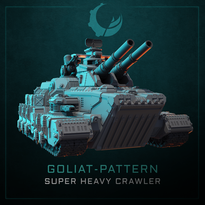 Goliat-Pattern Super Heavy Assault Crawler - Sci fi/Modern - Modular - Magnet Ready