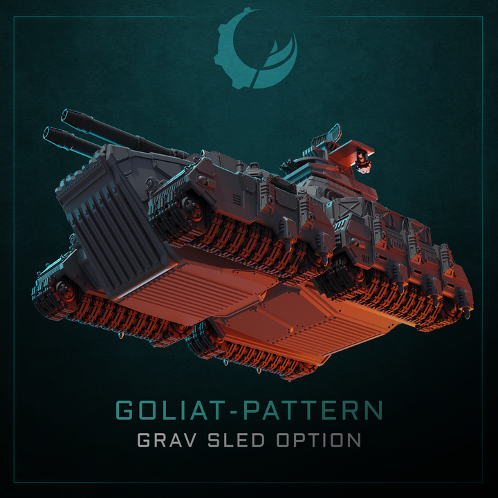 Goliat-Pattern Super Heavy Assault Crawler - Sci fi/Modern - Modular - Magnet Ready