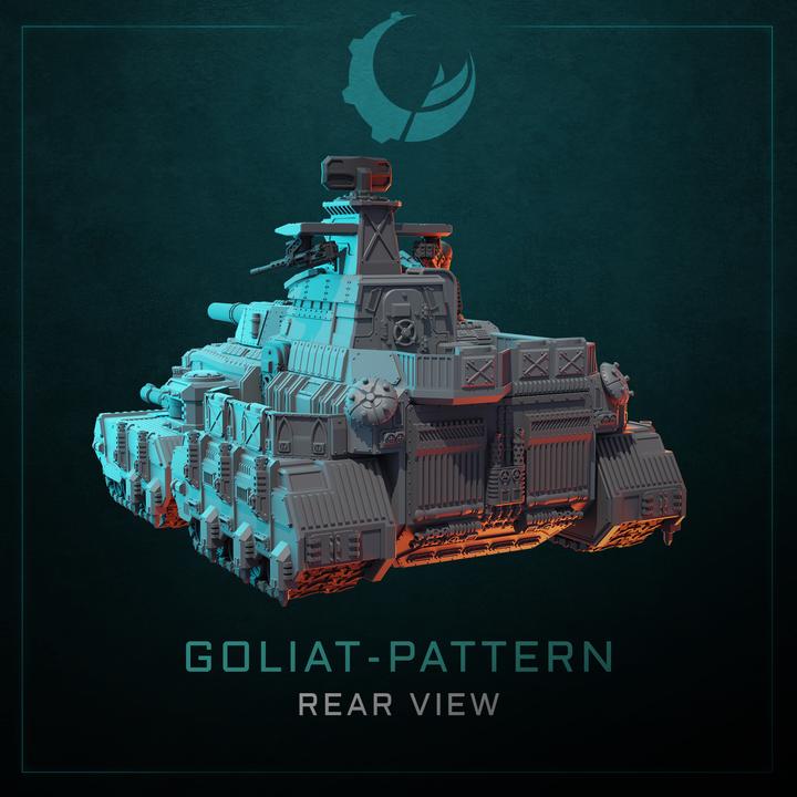 Goliat-Pattern Super Heavy Assault Crawler - Sci fi/Modern - Modular - Magnet Ready