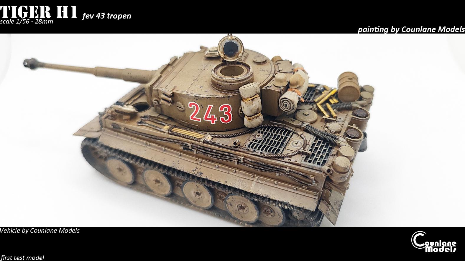 Tiger 1 H1 - February 1943 - Historical - WW2 - 1/56