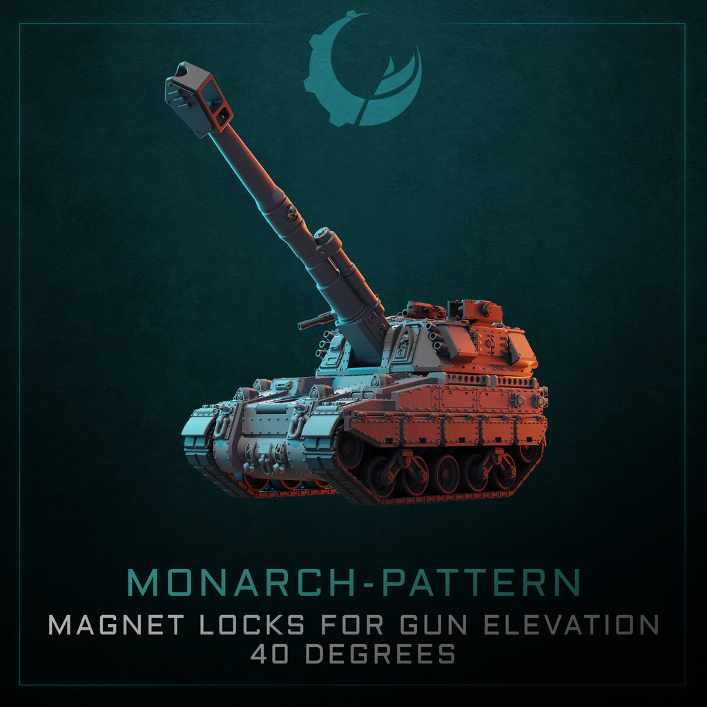 Monarch-Patten Self-Propelled Artillery - Sci fi/Modern - Modular - Magnet Ready