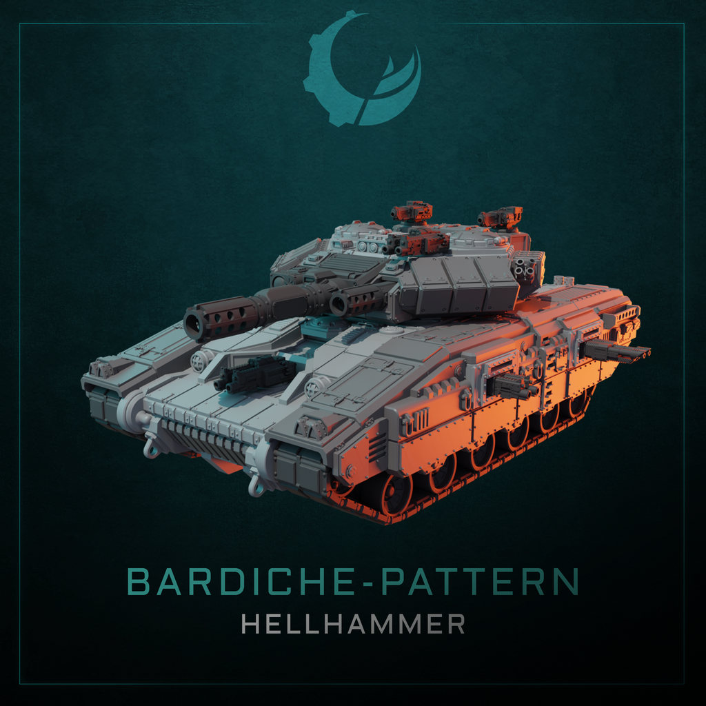 Bardiche-Pattern Super Heavy Tank - Sci fi/Modern - Modular - Magnet Ready