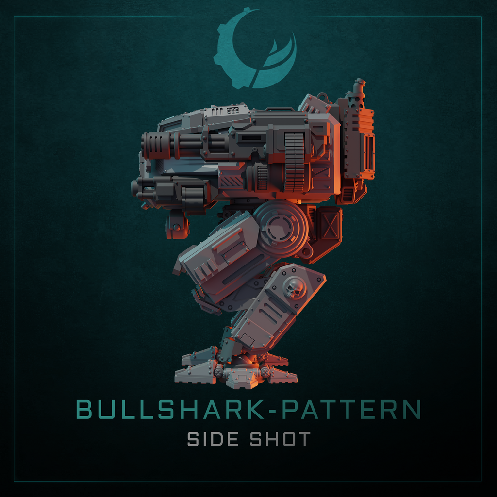 Bullshark-Pattern Tactical Warsuit - Sci fi/Modern - Modular - Magnet Ready