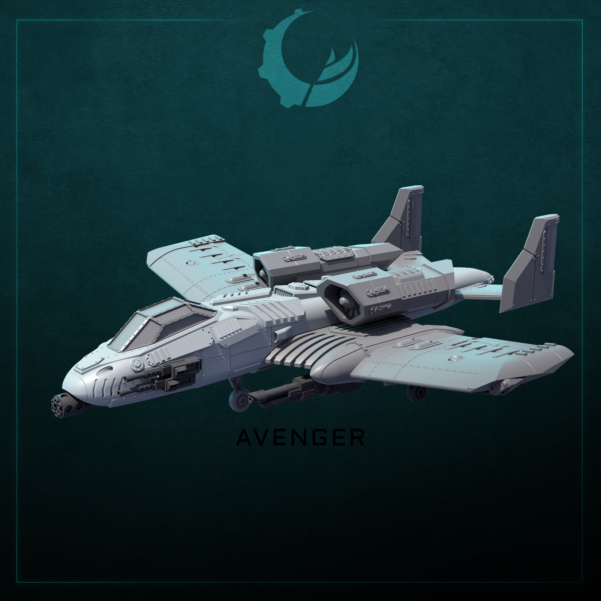 Raiju-Pattern Multi-Role Attack Aircraft - Sci fi/Modern - Modular - Magnet Ready