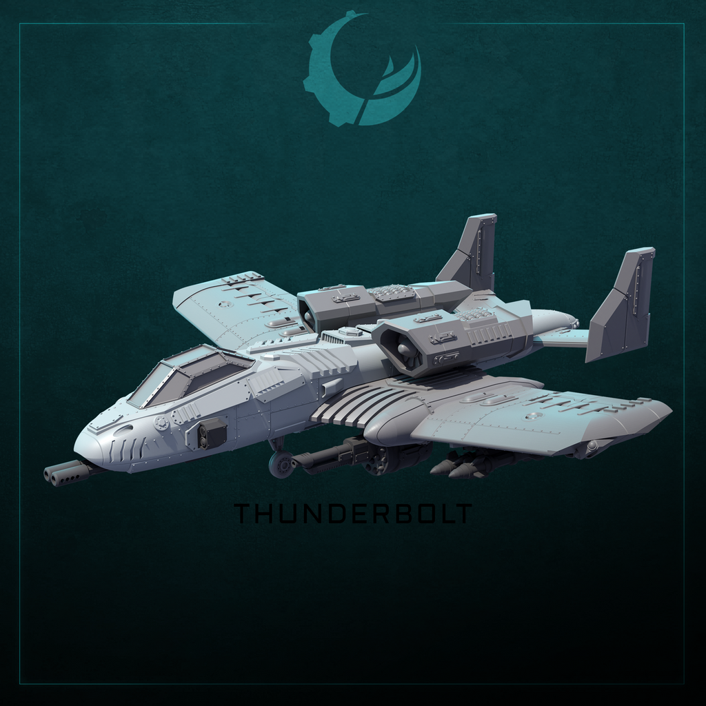 Raiju-Pattern Multi-Role Attack Aircraft - Sci fi/Modern - Modular - Magnet Ready