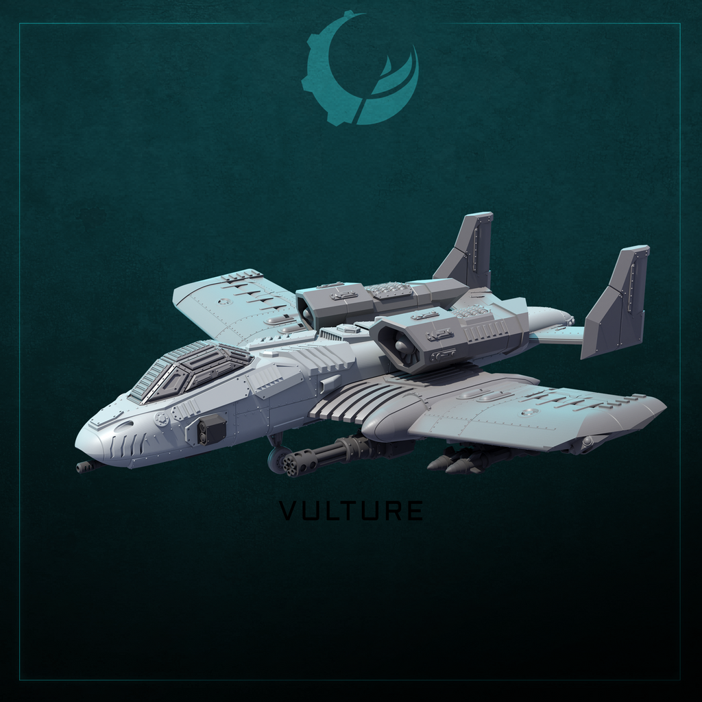 Raiju-Pattern Multi-Role Attack Aircraft - Sci fi/Modern - Modular - Magnet Ready
