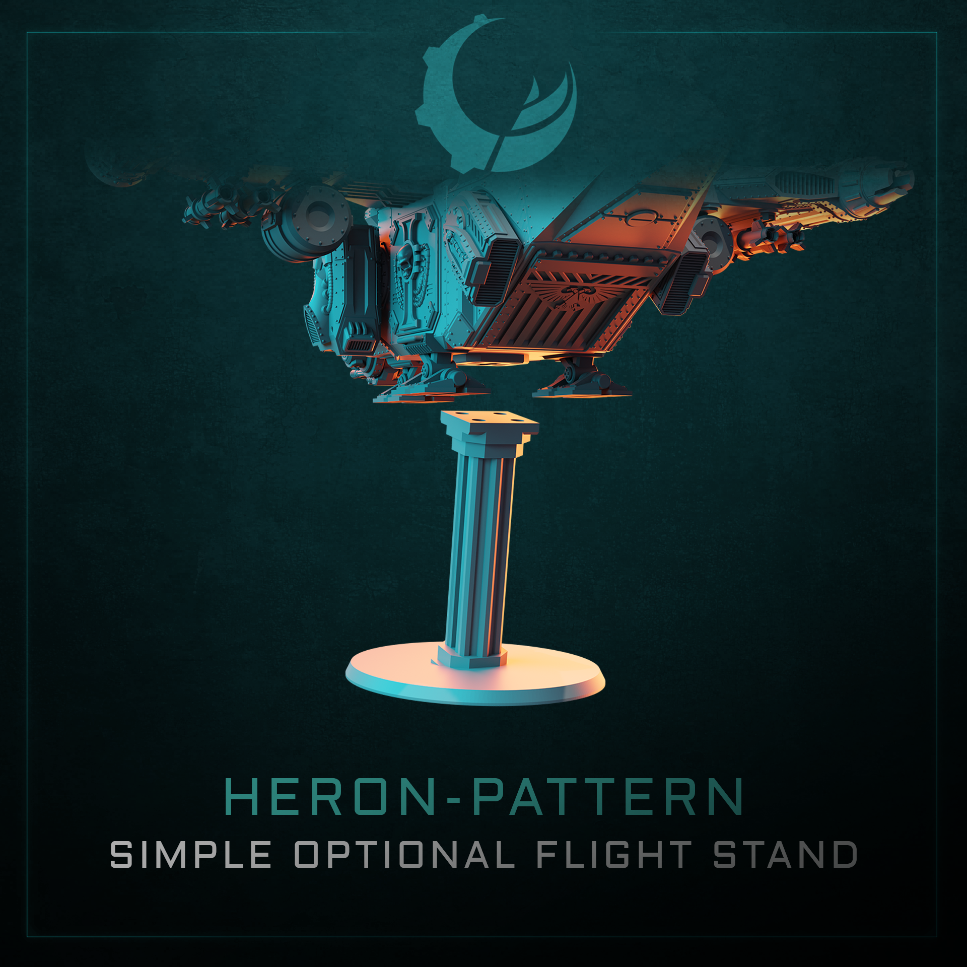 Heron-Pattern VTOL Assault Carrier - Sci fi/Modern - Modular - Magnet Ready