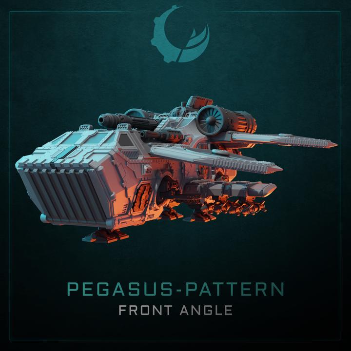 Pegasus-Pattern Heavy Gunship - Sci fi/Modern - Modular - Magnet Ready