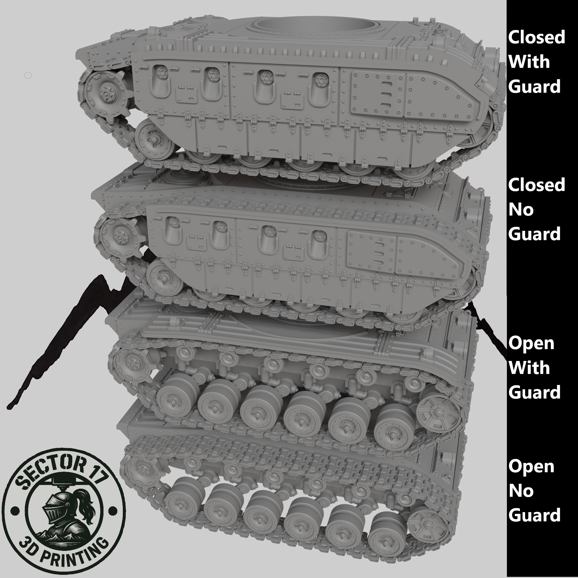 Durandal Breakthrough Tank - Sci fi/Modern - Modular - Magnet Ready