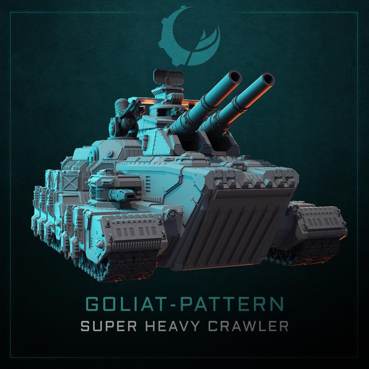 Goliat-Pattern Super Heavy Assault Crawler - Sci fi/Modern - Modular - Magnet Ready