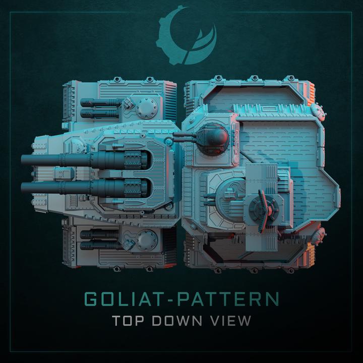 Goliat-Pattern Super Heavy Assault Crawler - Sci fi/Modern - Modular - Magnet Ready