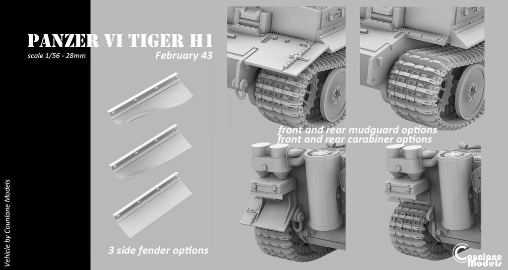 Tiger 1 H1 - February 1943 - Historical - WW2 - 1/56
