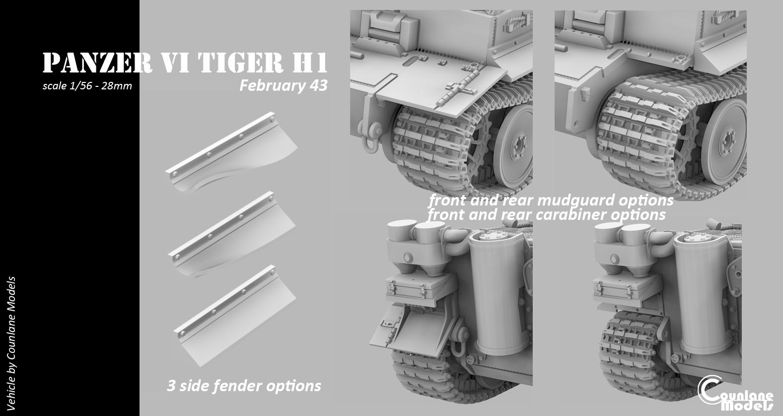 Tiger 1 H1 - February 1943 - Historical - WW2 - 1/56