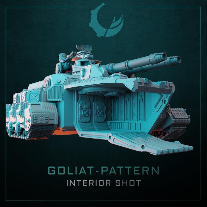 Goliat-Pattern Super Heavy Assault Crawler - Sci fi/Modern - Modular - Magnet Ready