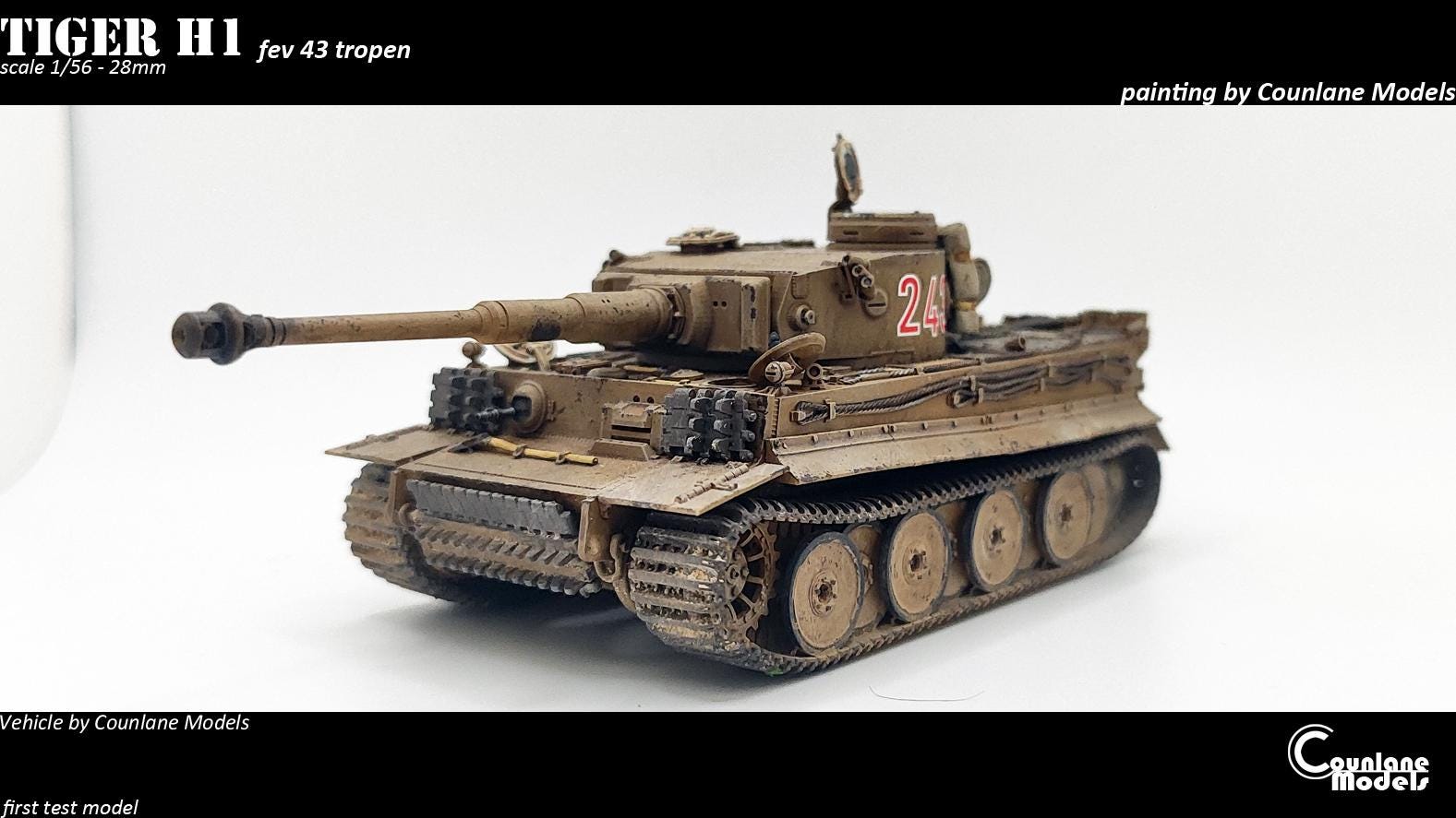 Tiger 1 H1 - February 1943 - Historical - WW2 - 1/56