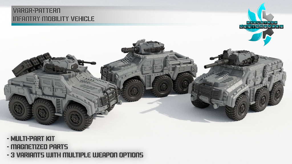 Vargr-Pattern Infantry Mobility Vehicle - Sci fi/Modern - Modular - Magnet Ready